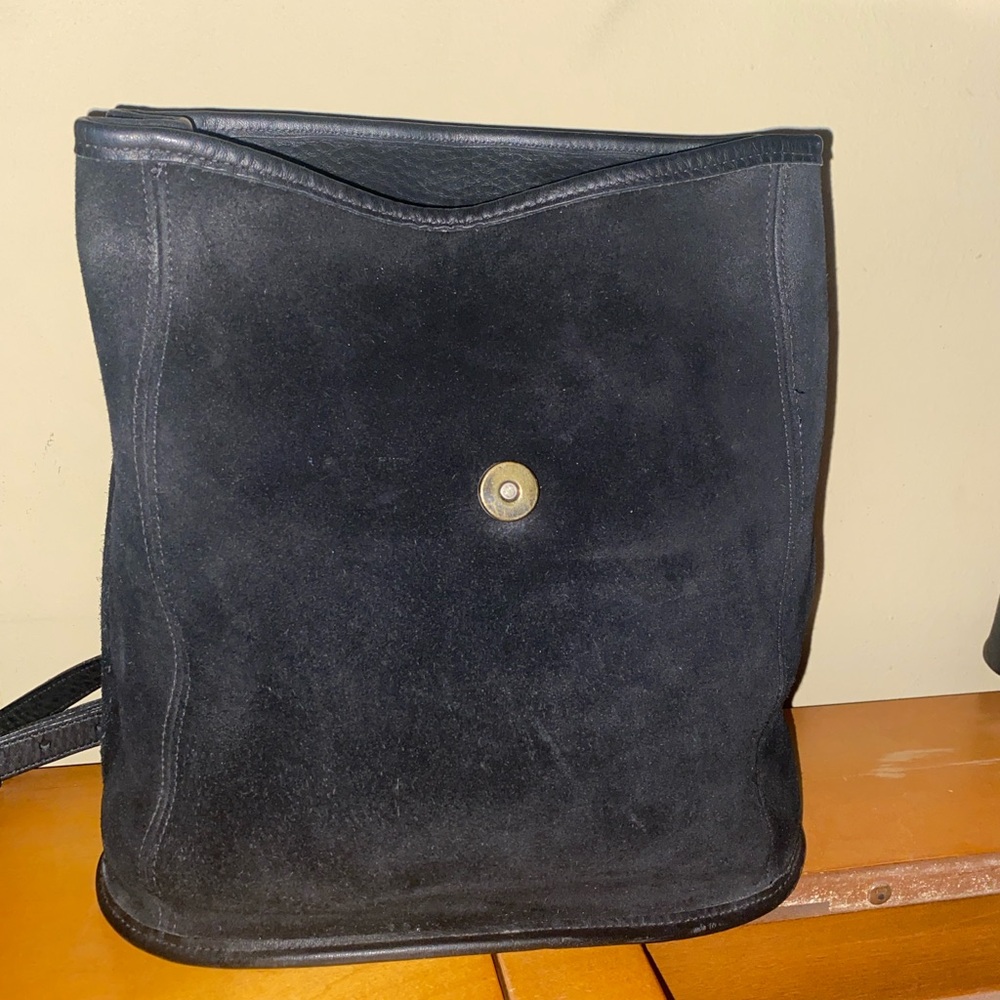 Coach Vintage 1996 Berkeley Convertible Black Suede & Leather Backpack - Picture 8 of 16